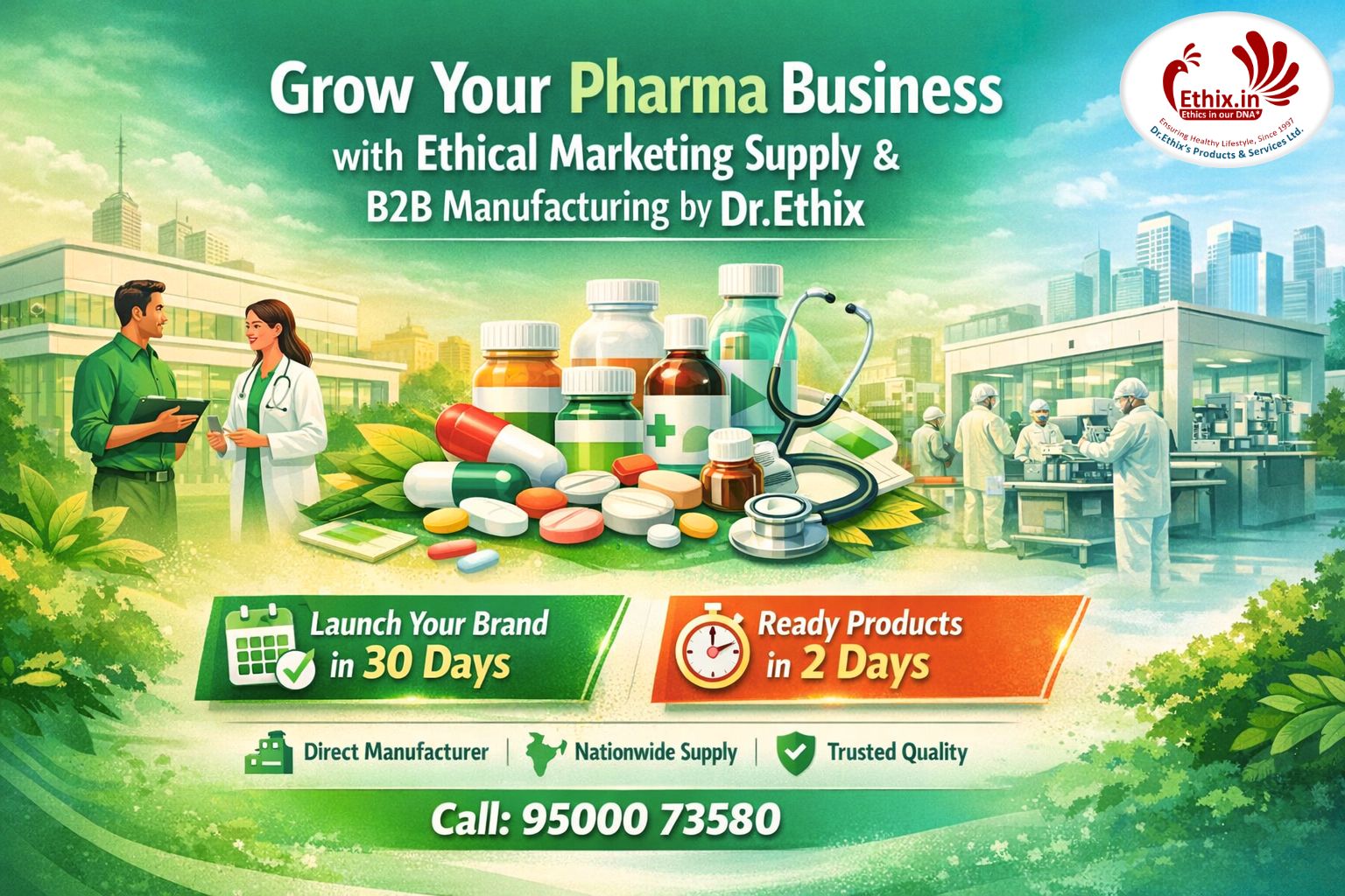 Grow Your Pharma Business with Ethical Marketing Supply & B2B Manufacturing by Dr.Ethix